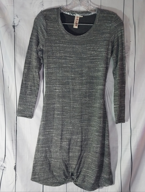 dolan Dresses & Skirts - Dolan Athropologie Gray Knit Long-Sleeve Cozy Soft Twist-Hem Casual Chic Dress
